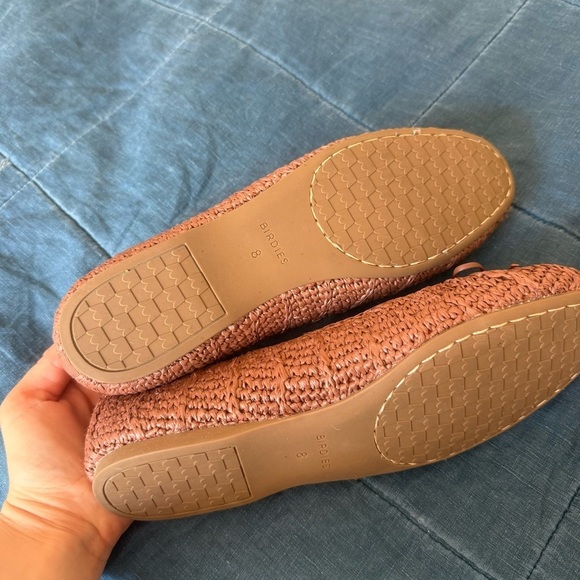 BIRDIES  Women's The Hummingbird Flats Size 8 Red Raffia Slip-On Ballet - Picture 6 of 10